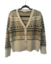 Pull gilet Lili&Lola beige et marron – taille S/M/L – seconde main femme – photo 2