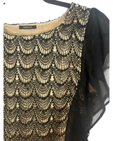 Robe Morgan noir et beige – taille M – seconde main femme – photo 2