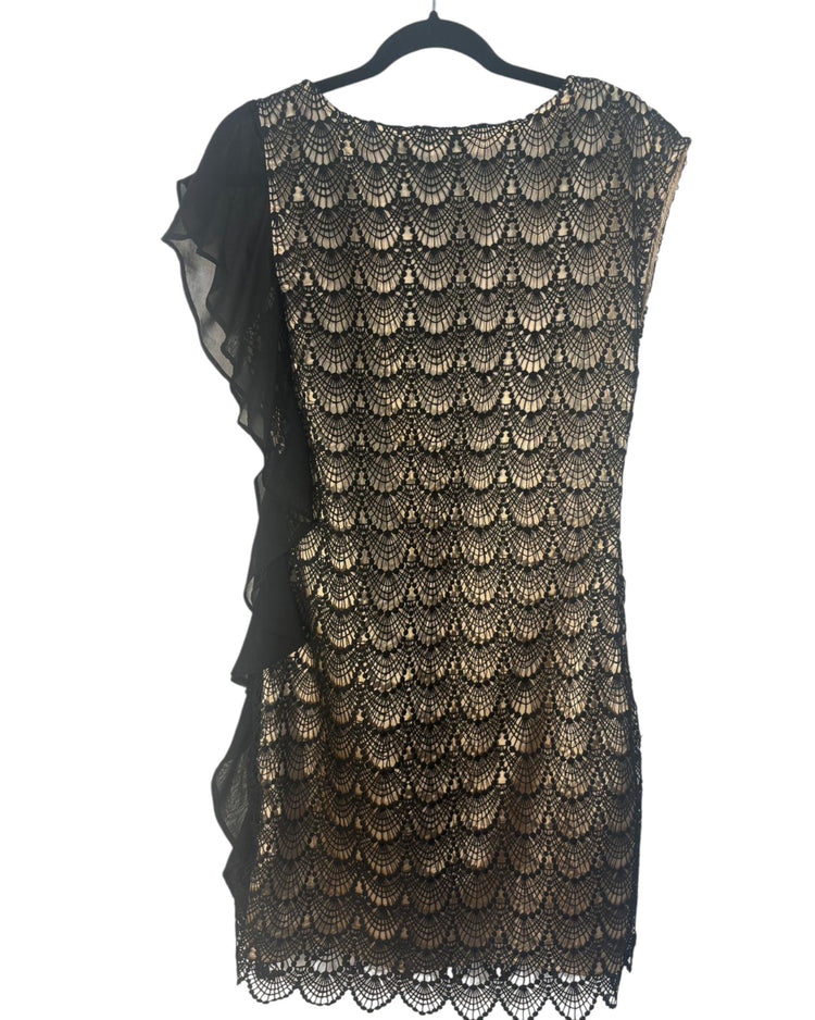 Robe Morgan noir et beige – taille M – seconde main femme – photo 4