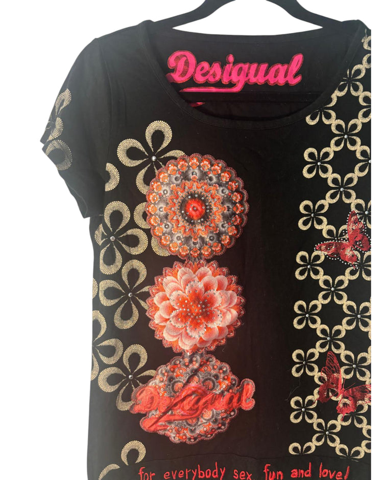 Haut desigual noir – taille M/S – seconde main femme – photo 3