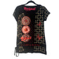 Haut marque desigual