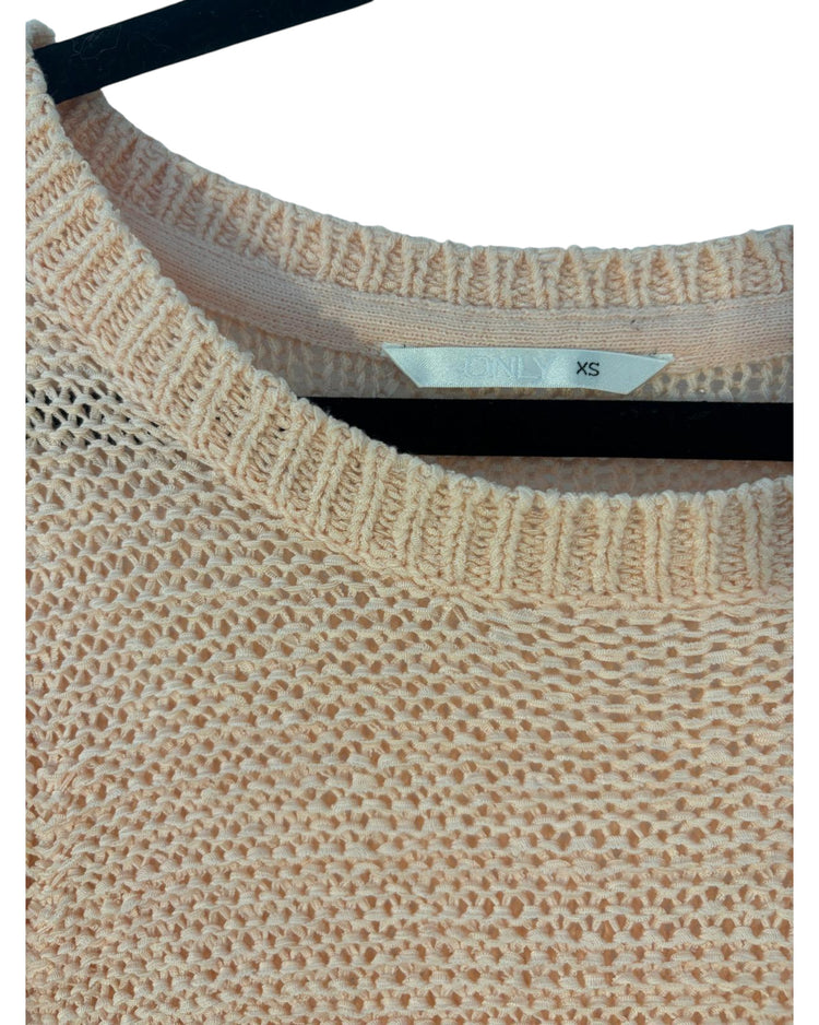 Pull de Only rose et crème – taille XS/S – seconde main femme – photo 3