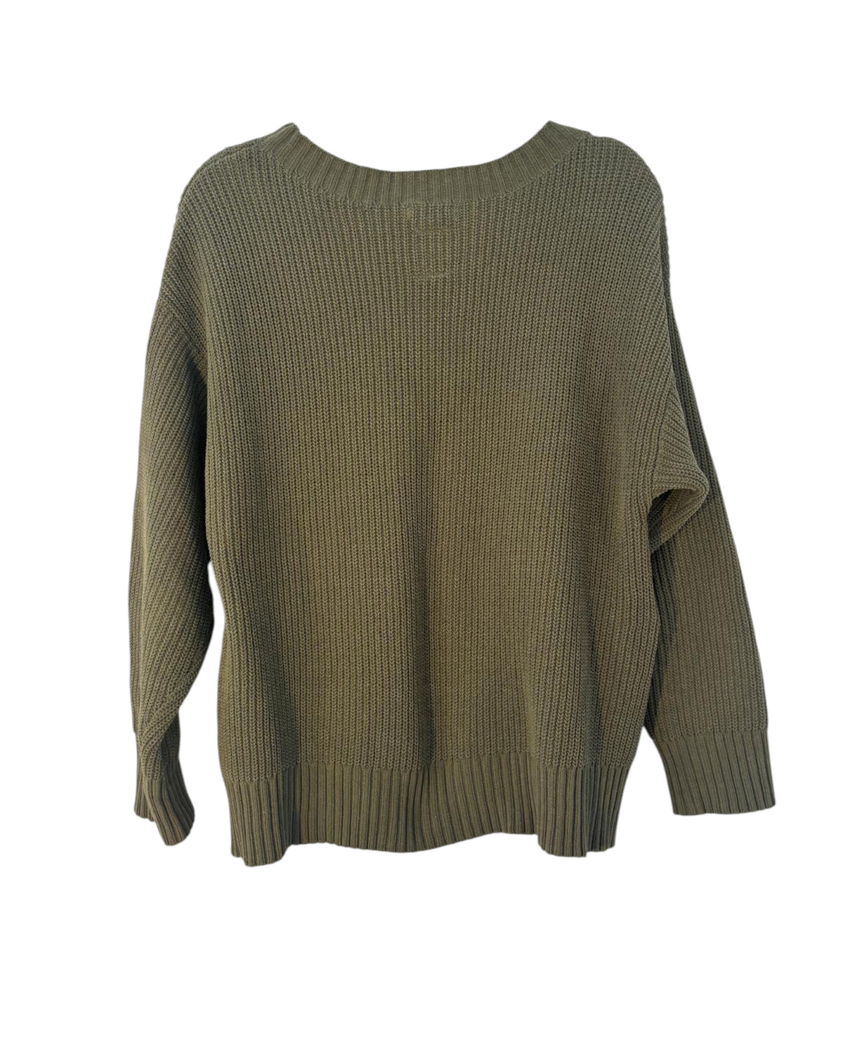 Pull à noeud Zara vert kaki – taille S/M/L – seconde main femme – photo 4