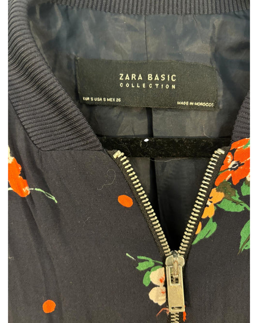 Bomber veste fleuri vintage marque Zara