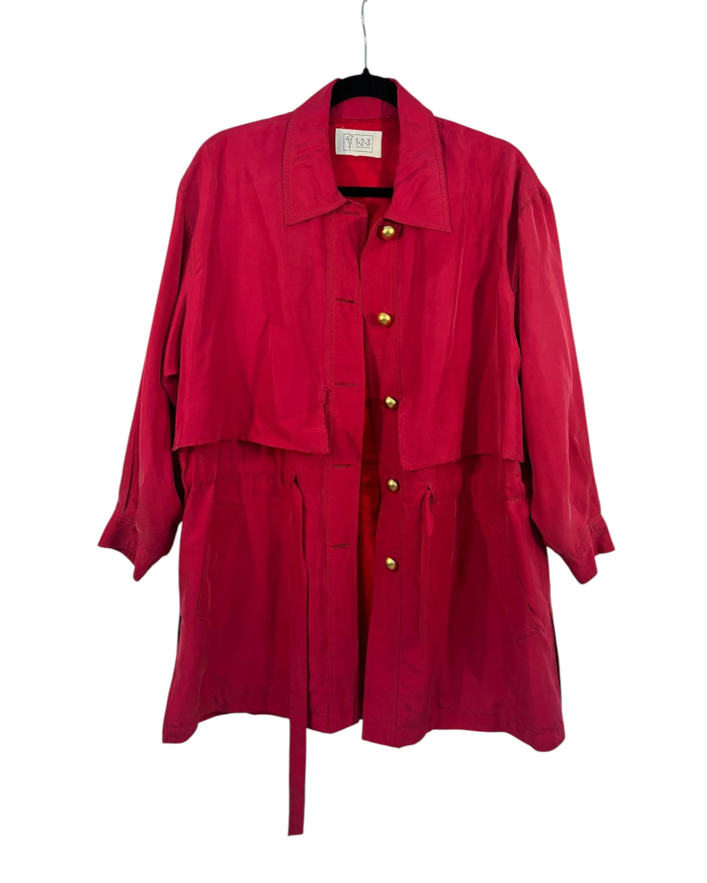 Trench 100% soie marque 1.2.3