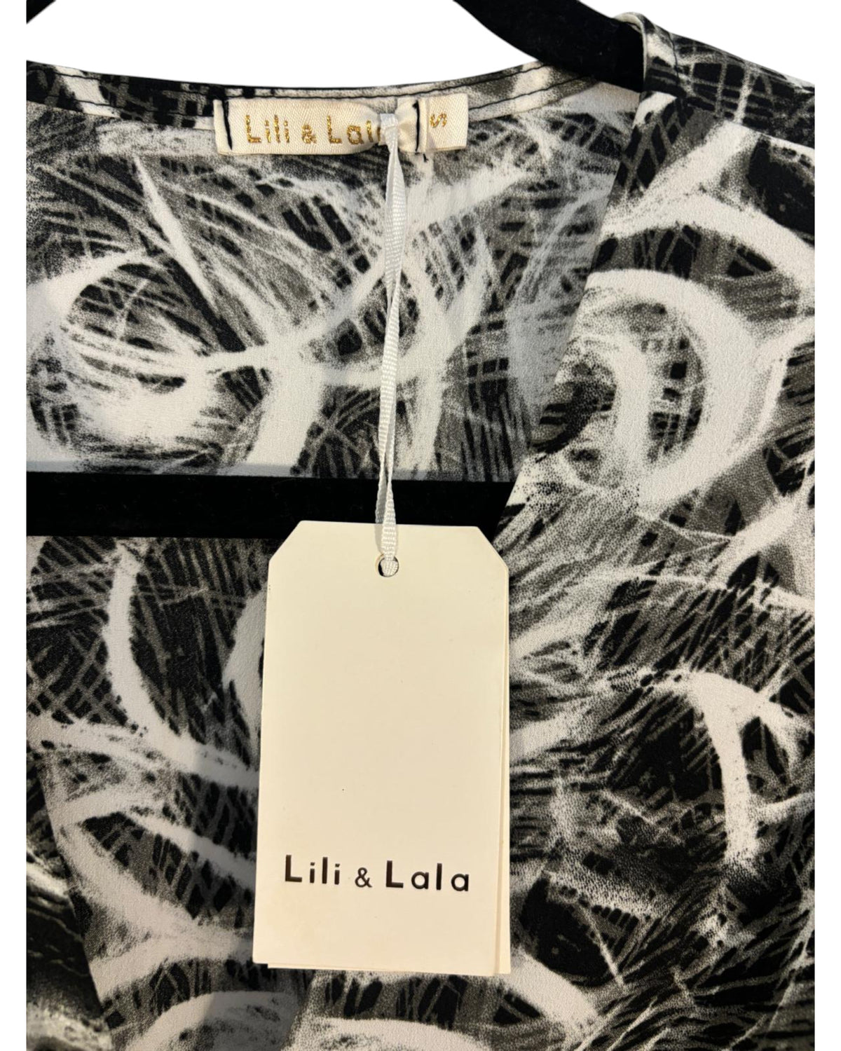 Robe longue Lili&Lala noire et gris – taille M/S – seconde main femme – photo 4