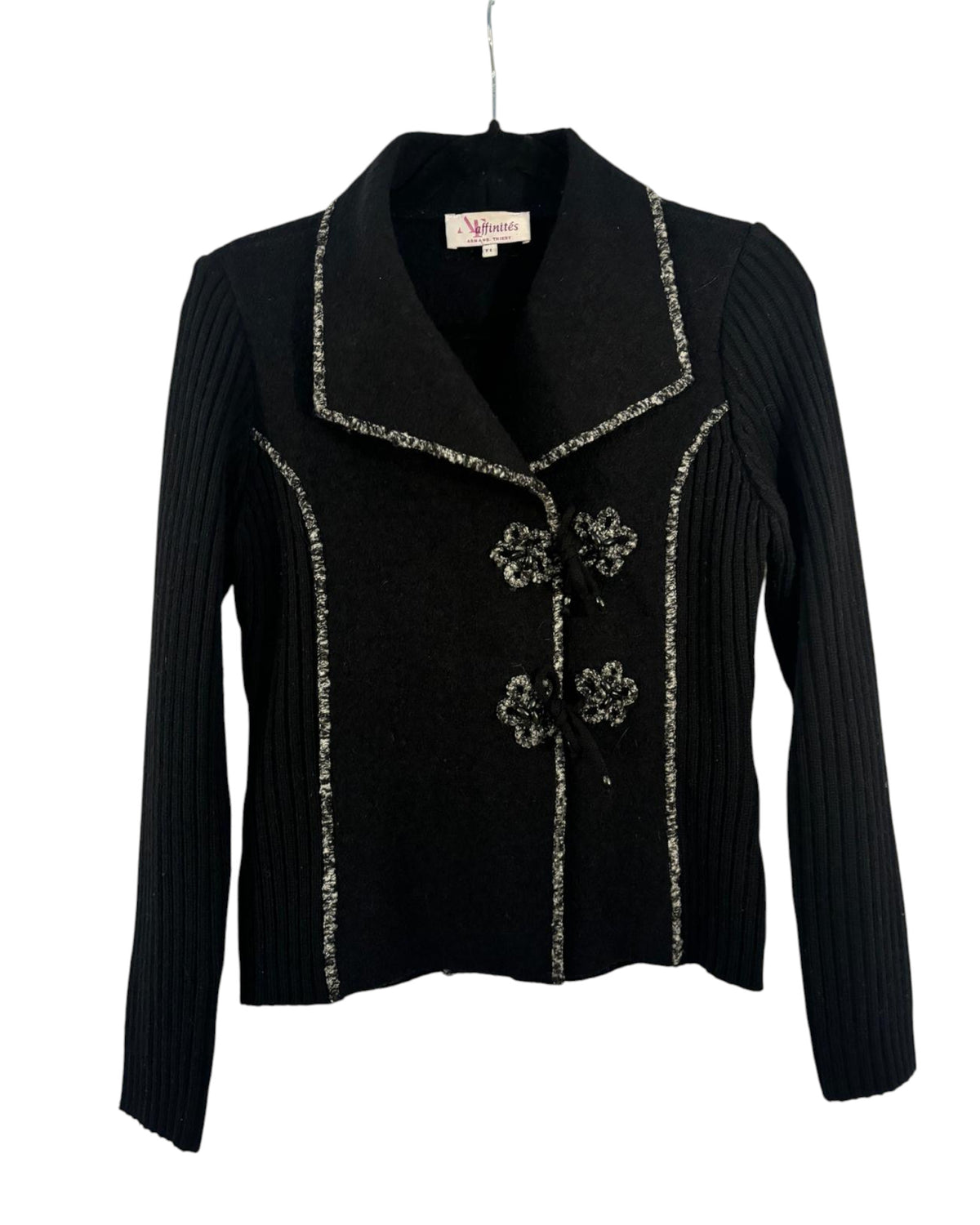 Veste Armand Thiery noir et gris – taille S – seconde main femme – photo 3