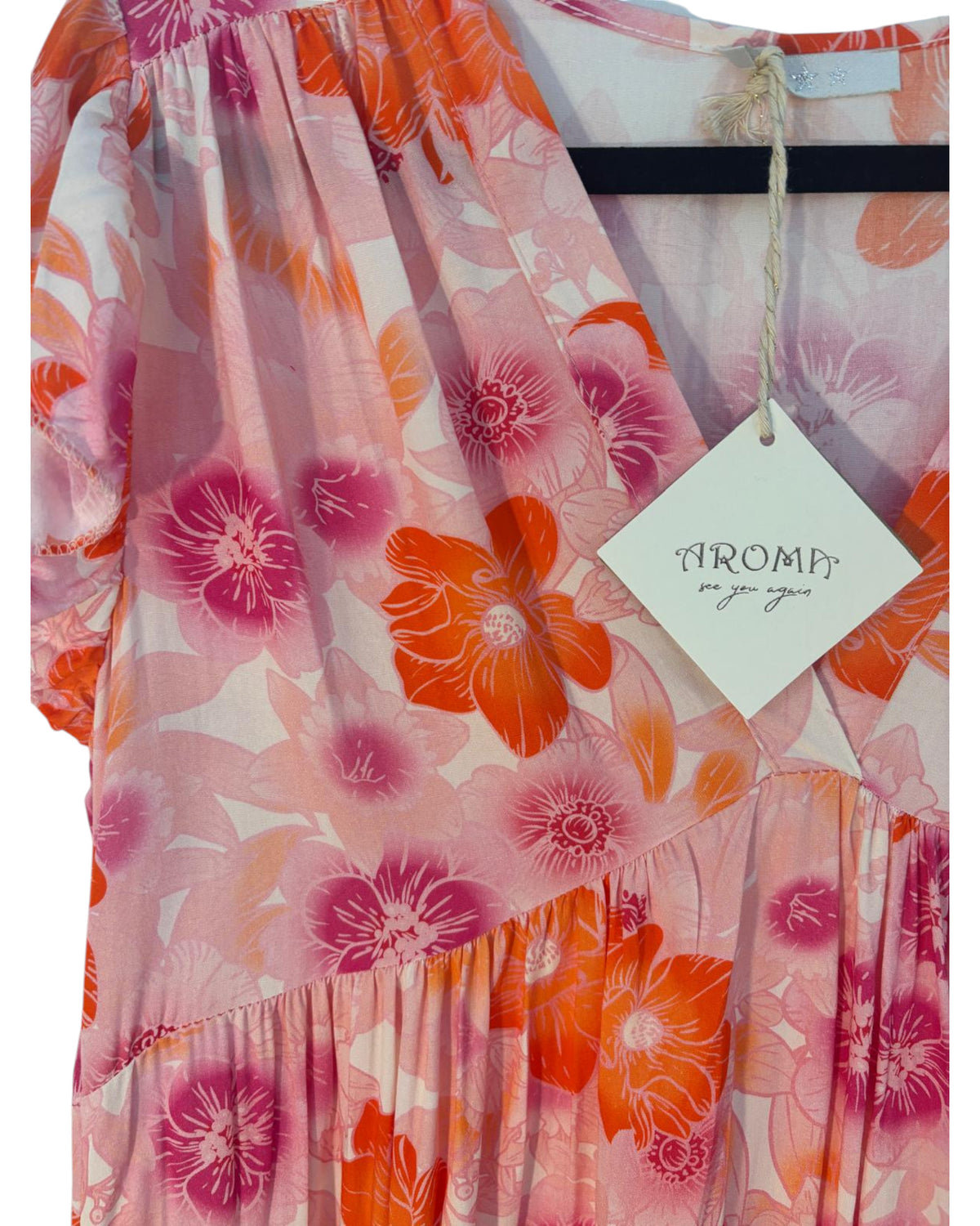 Robe fleurie Aroma – taille 38/40 – seconde main femme – photo 2