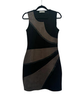 Robe chasuble de Armand Thierry noir et marron – taille 34 – seconde main femme – photo 3