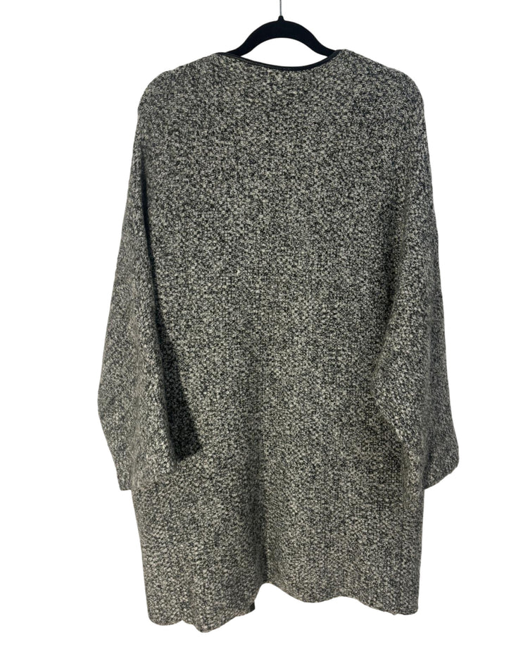 Manteau Zara gris et noir – taille unique – seconde main femme – photo 2