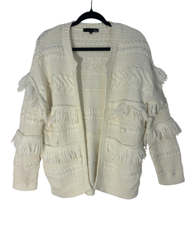 Cardigan Etam blanc – taille S/M – seconde main femme – photo 3