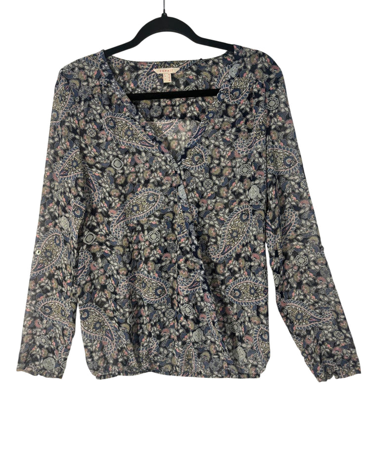 Blouse Esprit multicolore – taille S/M – seconde main femme – photo 3