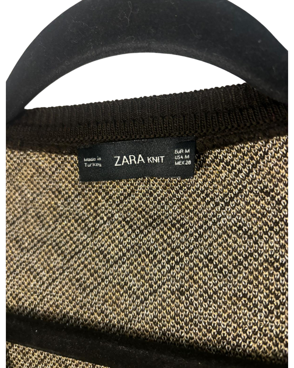 Pull zara beige et marron – taille S – seconde main femme – photo 2