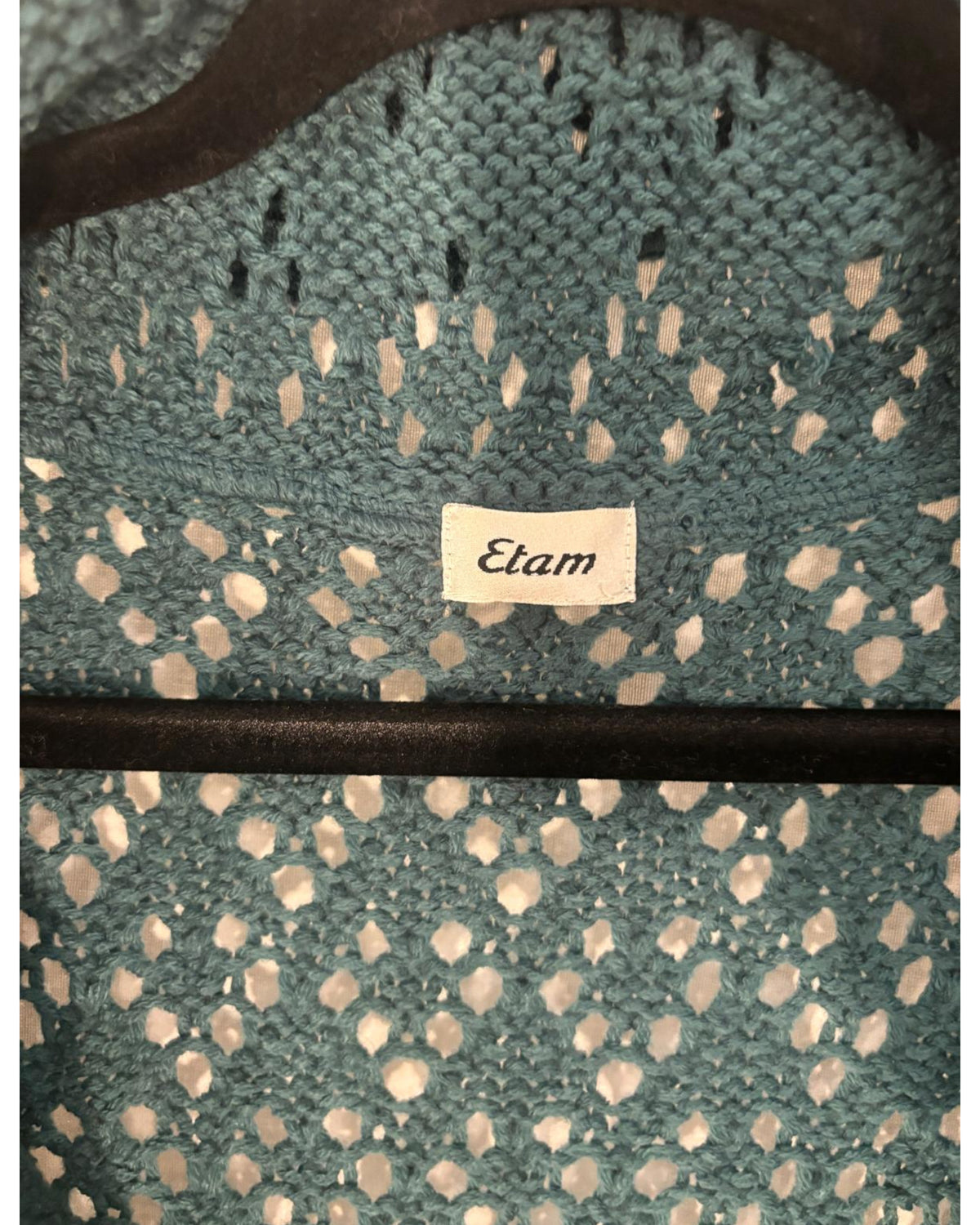 Cardigan Etam bleu – taille M/S – seconde main femme – photo 2