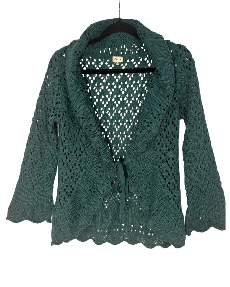 Cardigan Etam bleu – taille M/S – seconde main femme – photo 3