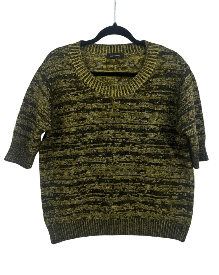 Pull Cop Copine vert kaki et noir – taille M – seconde main femme – photo 3