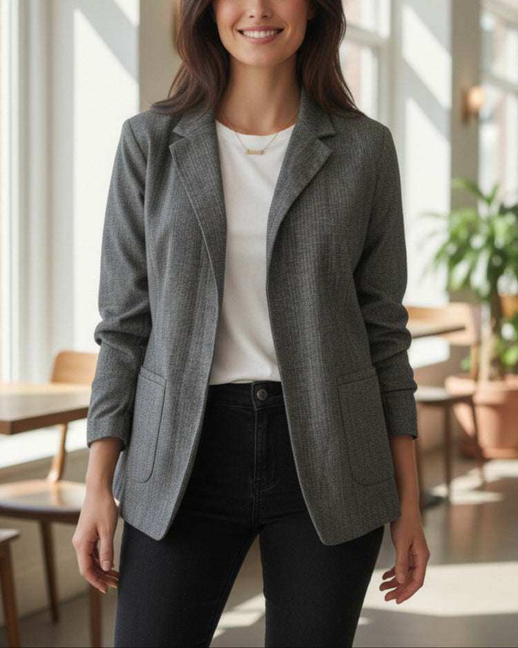 Blazer Only gris et noir – taille 42 – seconde main femme