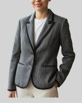 Blazer Morgan noir et gris – taille 36 – seconde main femme