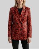 Blazer leopard marque Bershka