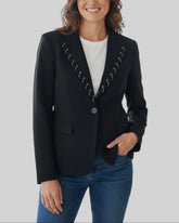 Blazer Carbone noire – taille M – seconde main femme
