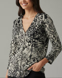 Cardigan floral  Made in Italy