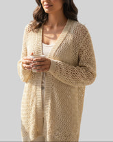 Cardigan style maille Pulse crème – taille unique – seconde main femme