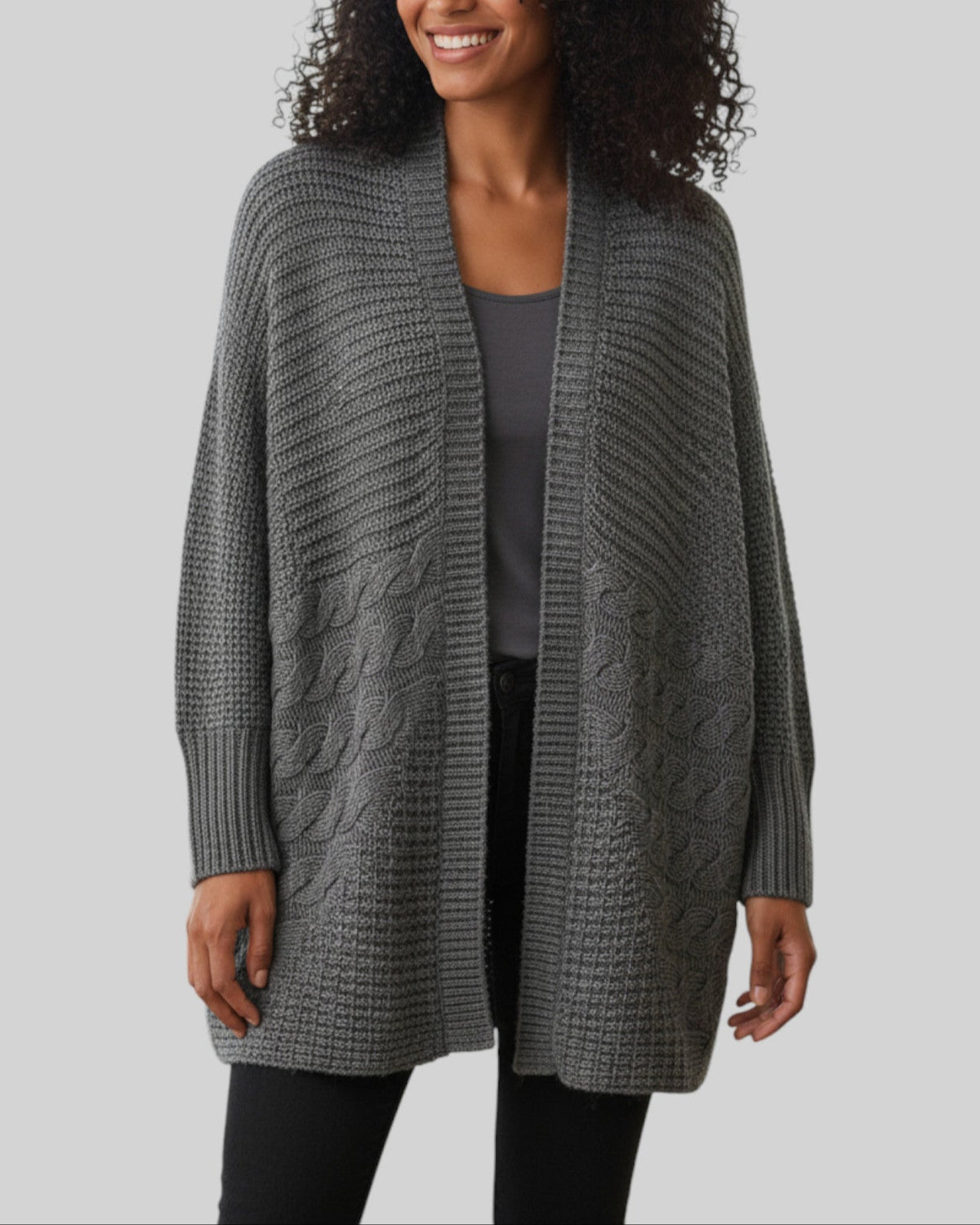 Cardigan Zara gris – taille M – seconde main femme