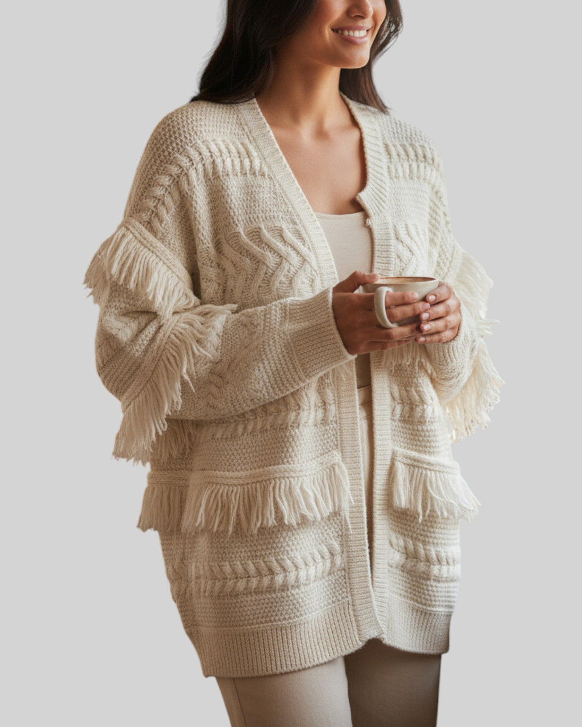 Cardigan Etam blanc – taille S/M – seconde main femme