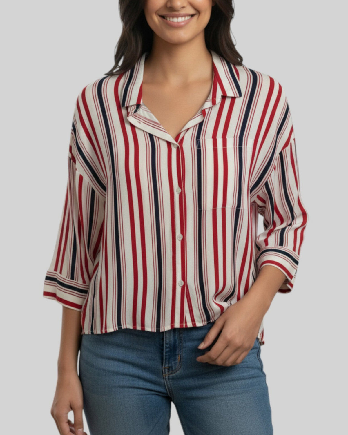 Chemise rayée Jennyfer – taille S – seconde main femme