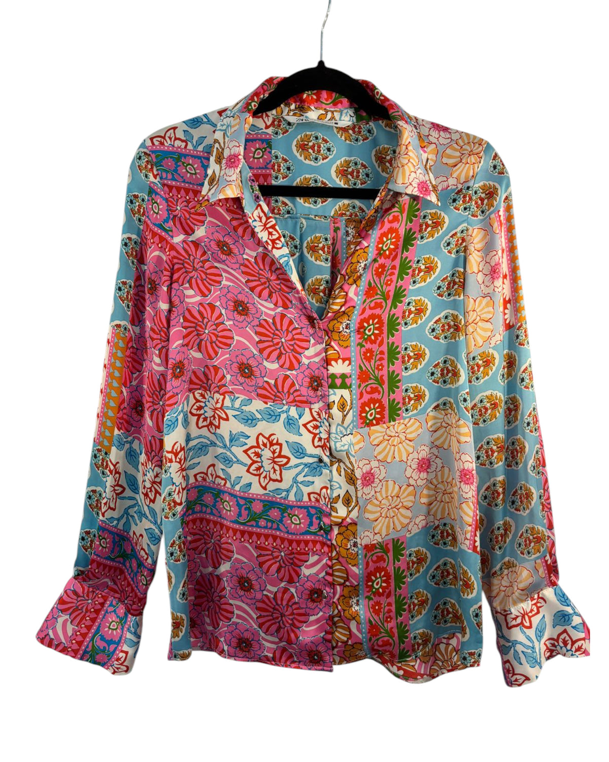 Chemise florale Zara – taille S – seconde main femme – photo 2