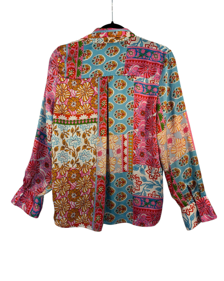 Chemise florale Zara – taille S – seconde main femme – photo 4