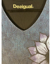Haut Desigual noir et bleu – taille L/M – seconde main femme – photo 4