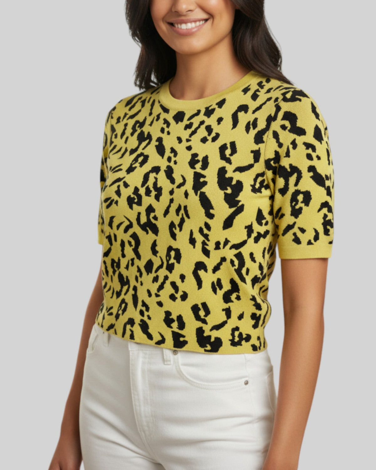 Haut Zara jaune et noir – taille S – seconde main femme