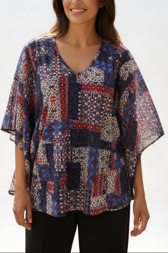 Haut Armand thierry gris et noir – taille XL – seconde main femme