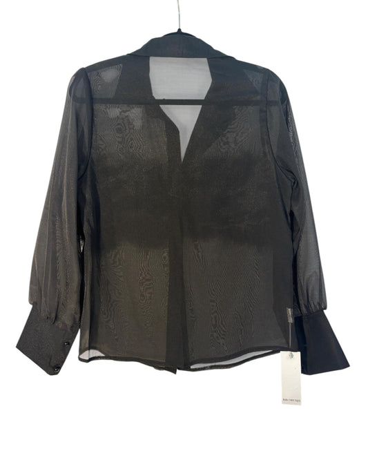 Chemise transparente à plume