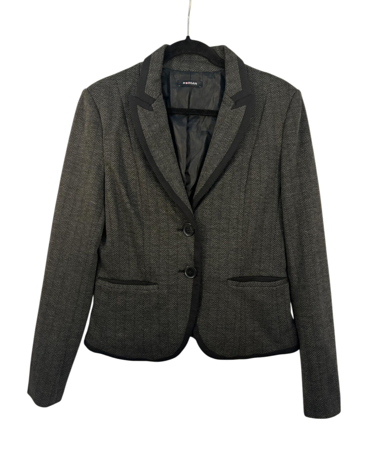 Blazer Morgan noir et gris – taille 36 – seconde main femme – photo 3