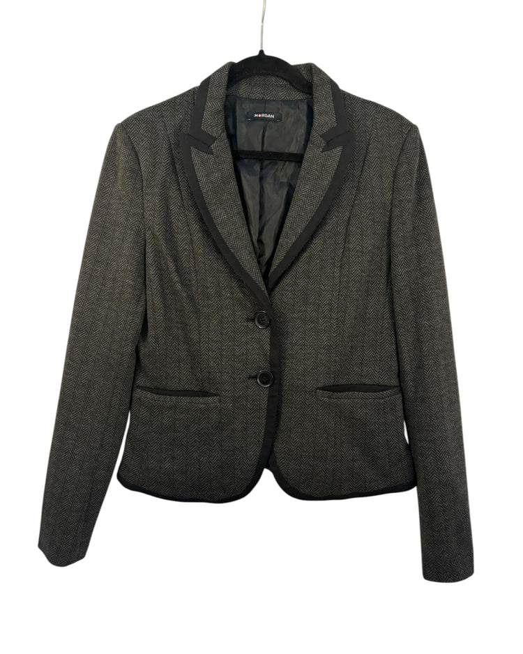 Blazer Morgan noir et gris – taille 36 – seconde main femme – photo 3