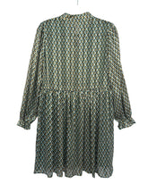 Robe courte imprimée Papillonne vert – taille S – seconde main femme – photo 4