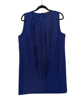 Robe à frange Zara bleu roi – taille XL – seconde main femme – photo 3