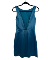Robe satinée bleue Manoukian – taille S – seconde main femme – photo 2