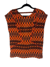 Haut Sandro orange et noir – taille S – seconde main femme – photo 2