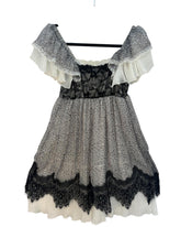 Robe dentelle Ethy&Paul noir et blanc – taille S/M – seconde main femme – photo 3