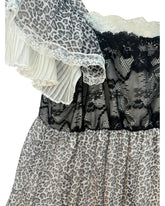 Robe dentelle Ethy&Paul noir et blanc – taille S/M – seconde main femme – photo 4
