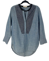Blouse sandro bleu jean – taille 38/40 – seconde main femme – photo 3