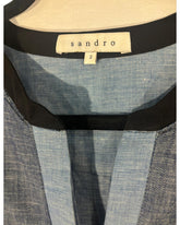Blouse sandro bleu jean – taille 38/40 – seconde main femme – photo 6