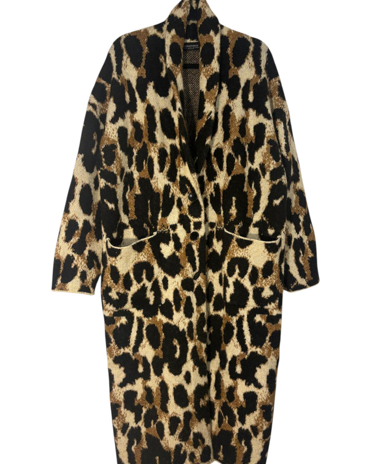 Manteau Stradivarius léopard – taille unique – seconde main femme – photo 3