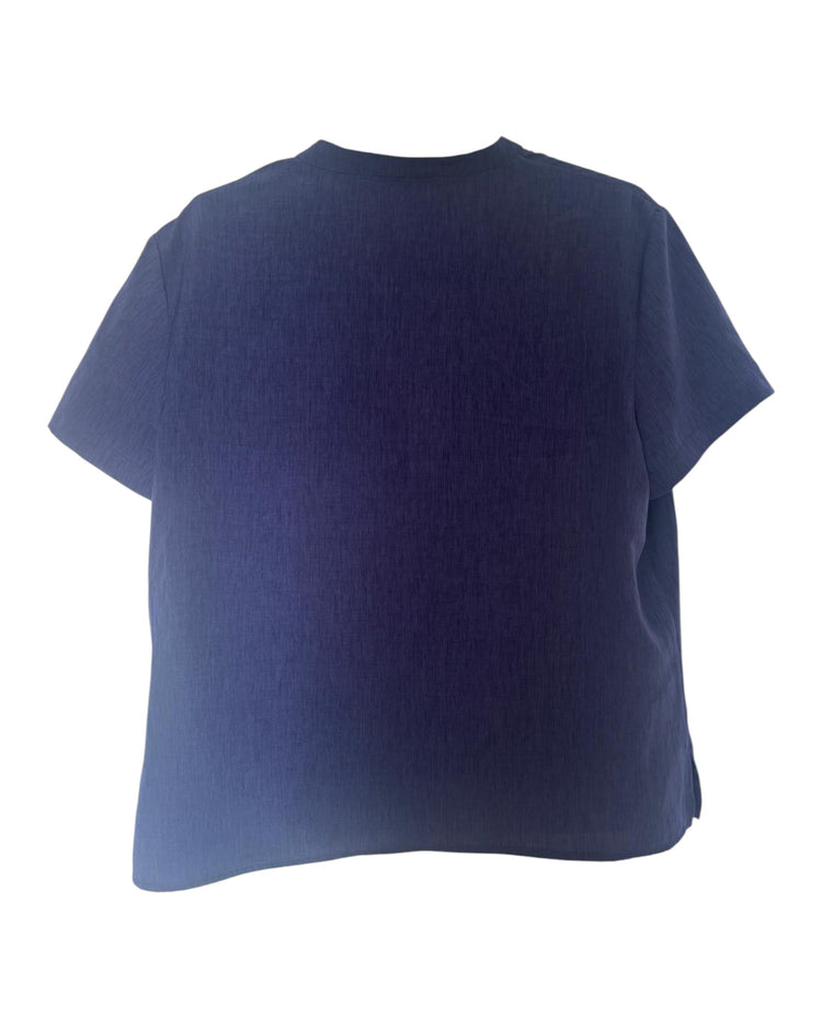Haut Zapa violet et bleu – taille XL/L – seconde main femme – photo 4