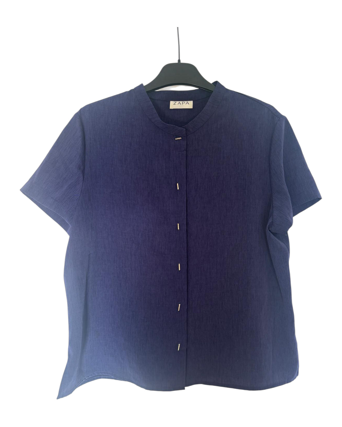 Haut Zapa violet et bleu – taille XL/L – seconde main femme – photo 3