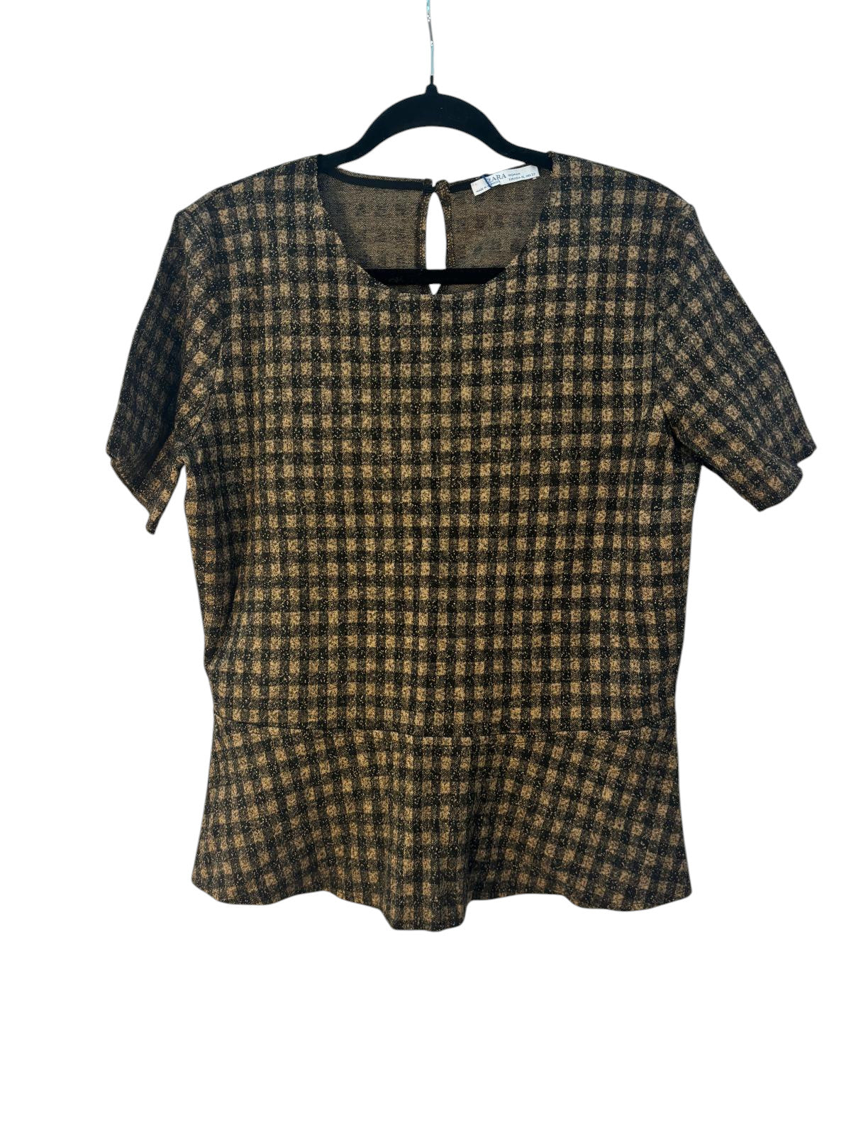 T-shirt damier marque zara