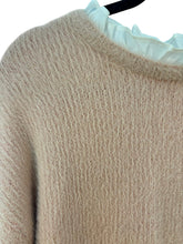 Pull robe col brodé Little Miss captain rose et blanc – taille S/M/L – seconde main femme – photo 4